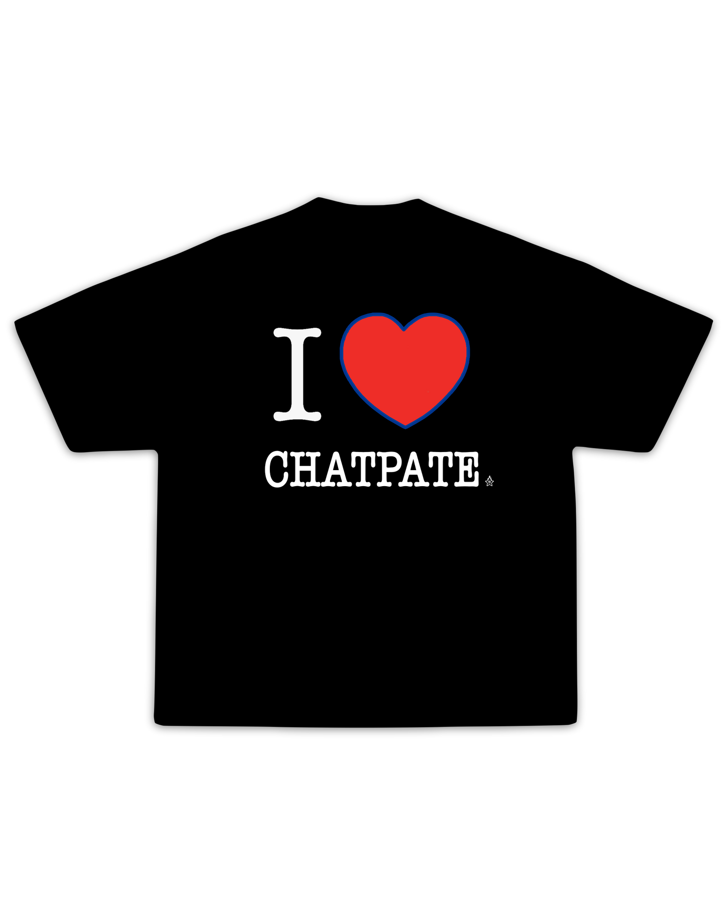 I LOVE CHATPATE TEE (Black)