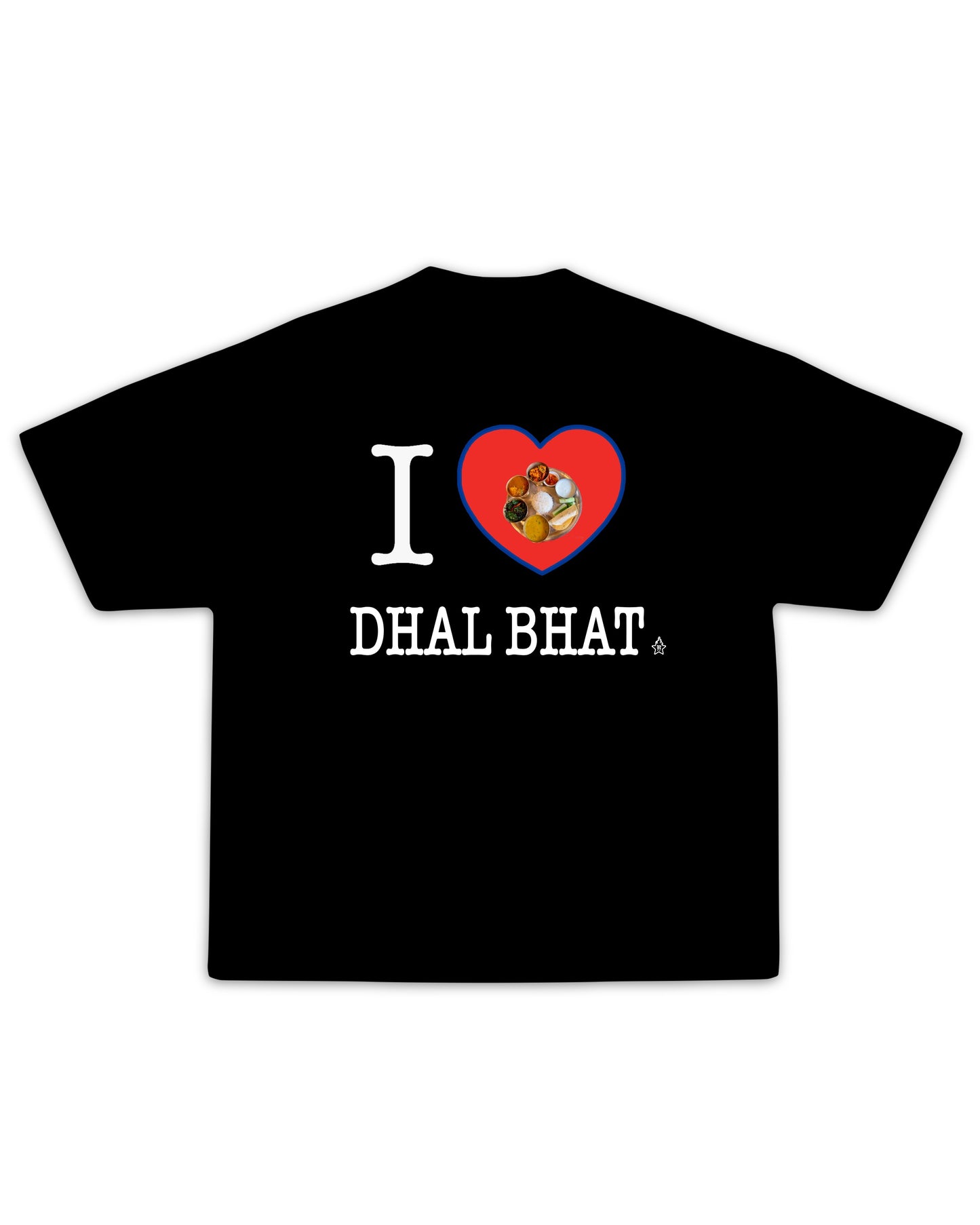 I LOVE DHAL BHAT TEE (Black)